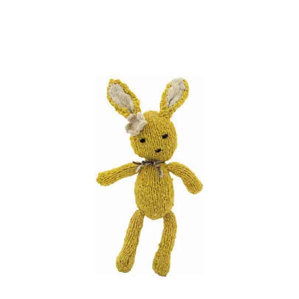 Ditsy Rabbit - Cream, Blue, Yellow, Beetroot - Image 5